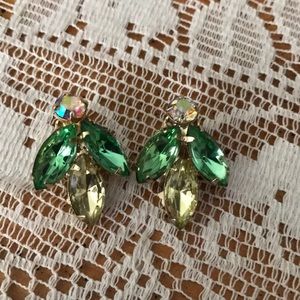 Gorgeous vintage clip earrings